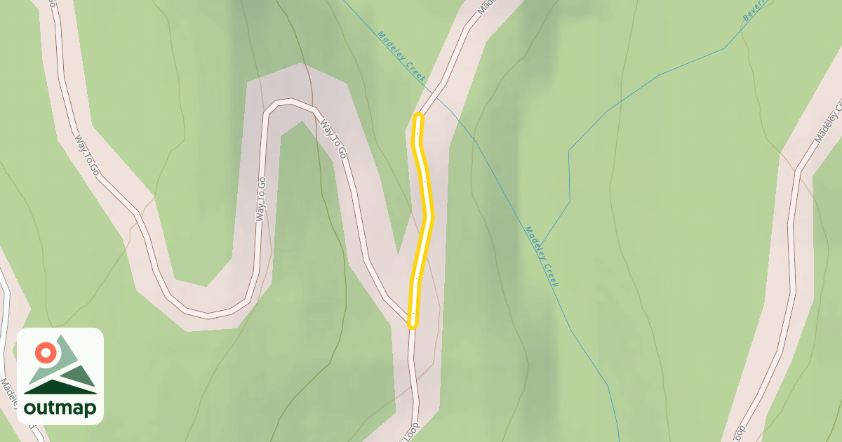 Map of Madeley Creek Loop