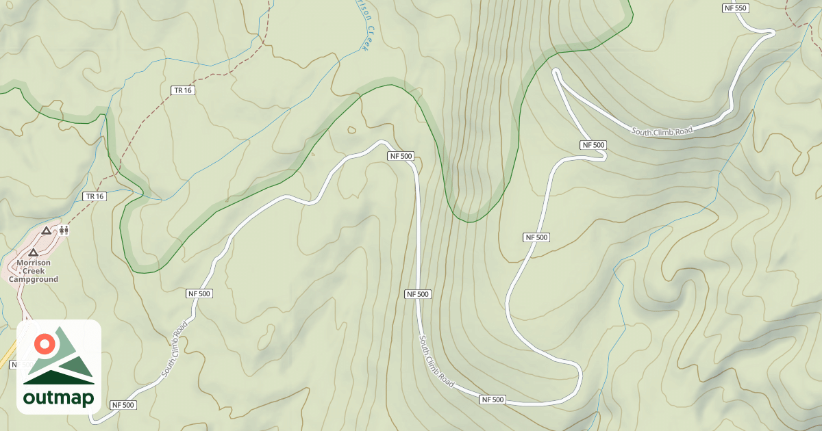 Map of SOUTH CLIMB