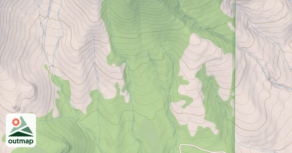 Map of CARMEN VALLEY SPUR