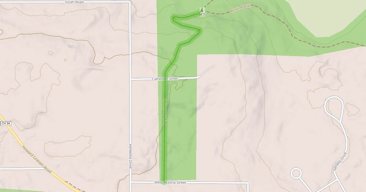 Map preview of Naymark Trail