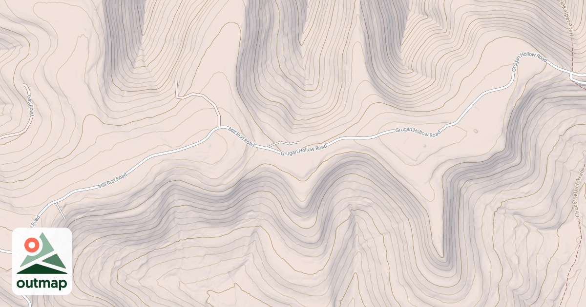 Map of Beech Creek Snowmobile Trails