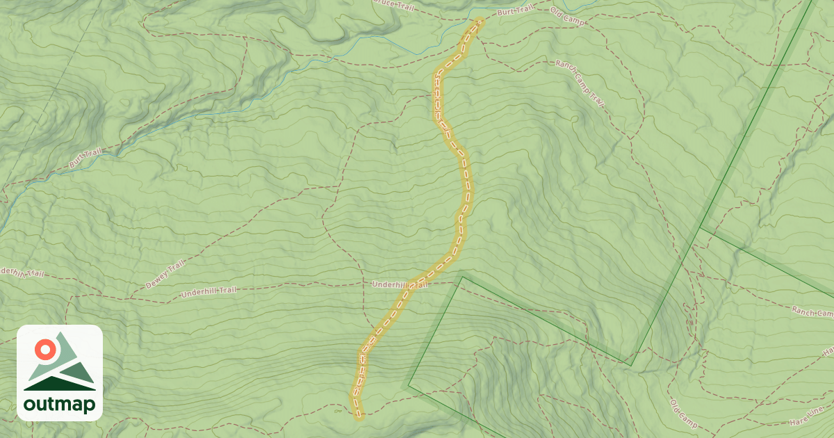 Map of Steeple Ski Trail
