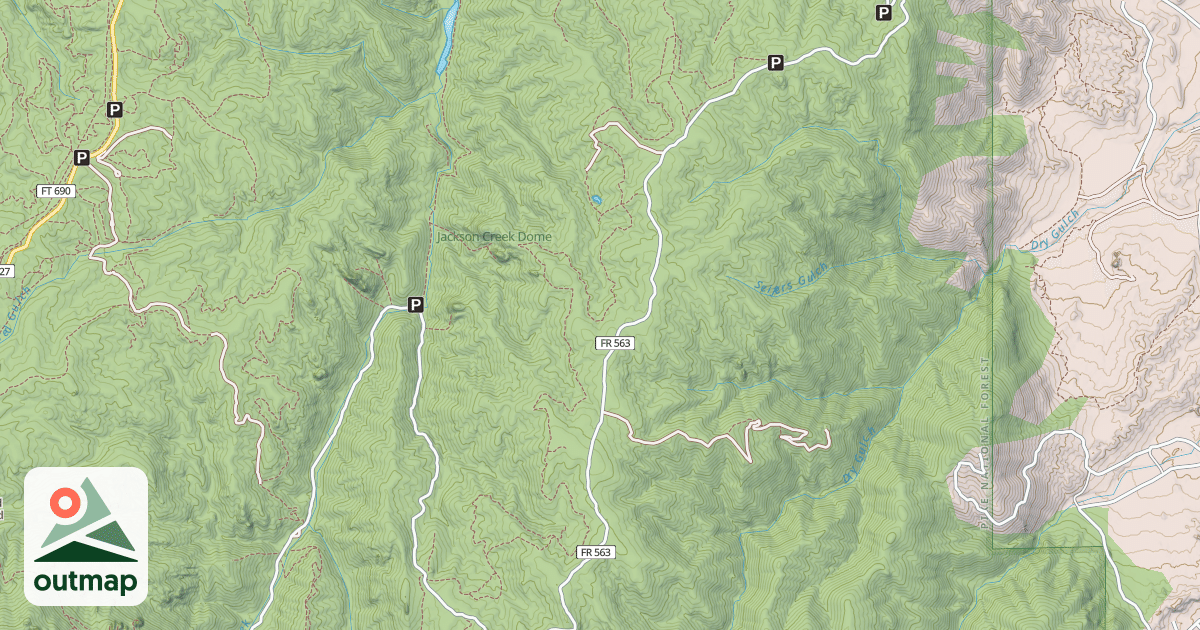 Map of Bergen Rock