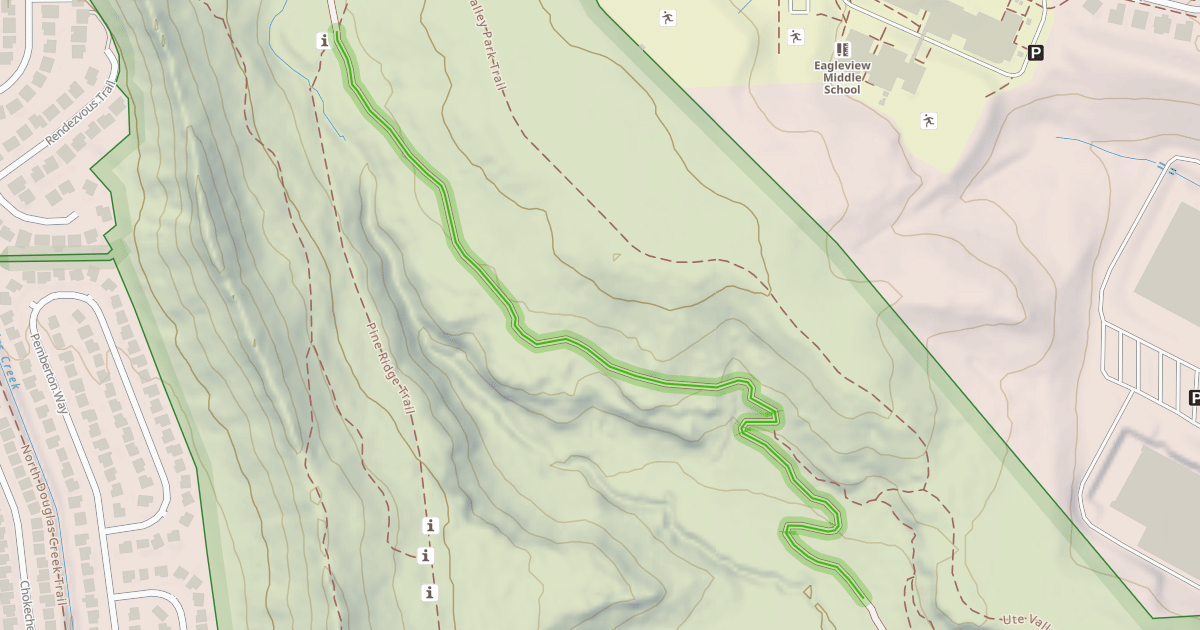 Map preview of Ute Valley Regional Trail Upper