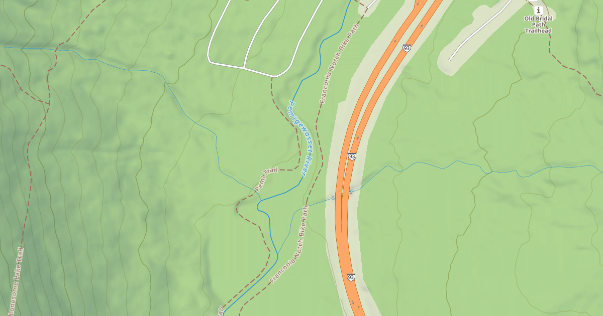 Map preview of bike path