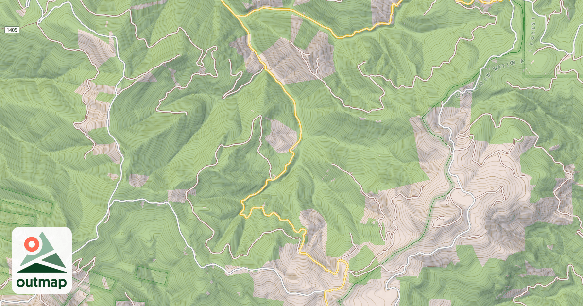 Map of GRASS CREEK - FAIRVIEW