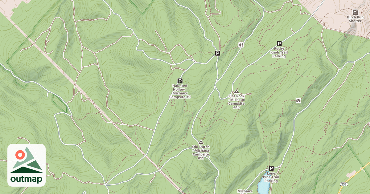 Map of Michaux State Forest – Snowmobile Trail System (Northern)