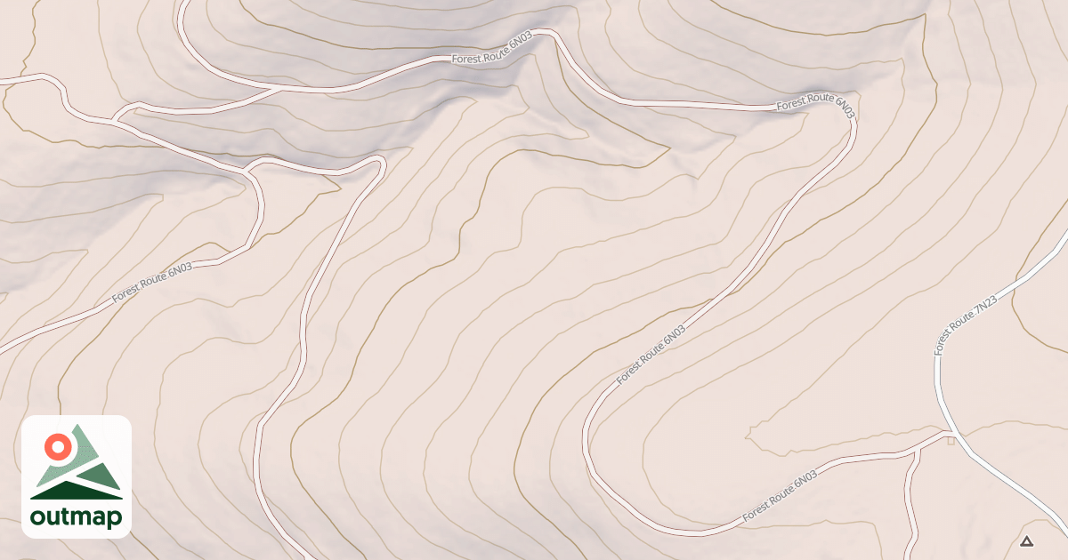 Map of USFS National Forest System Roads {06DCCEE8-866E-43CB-9329-3EB10A567734}