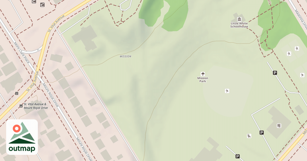 Map of Seven Hills Sled Hill