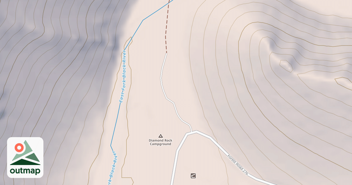 Map of E. FORK REC.