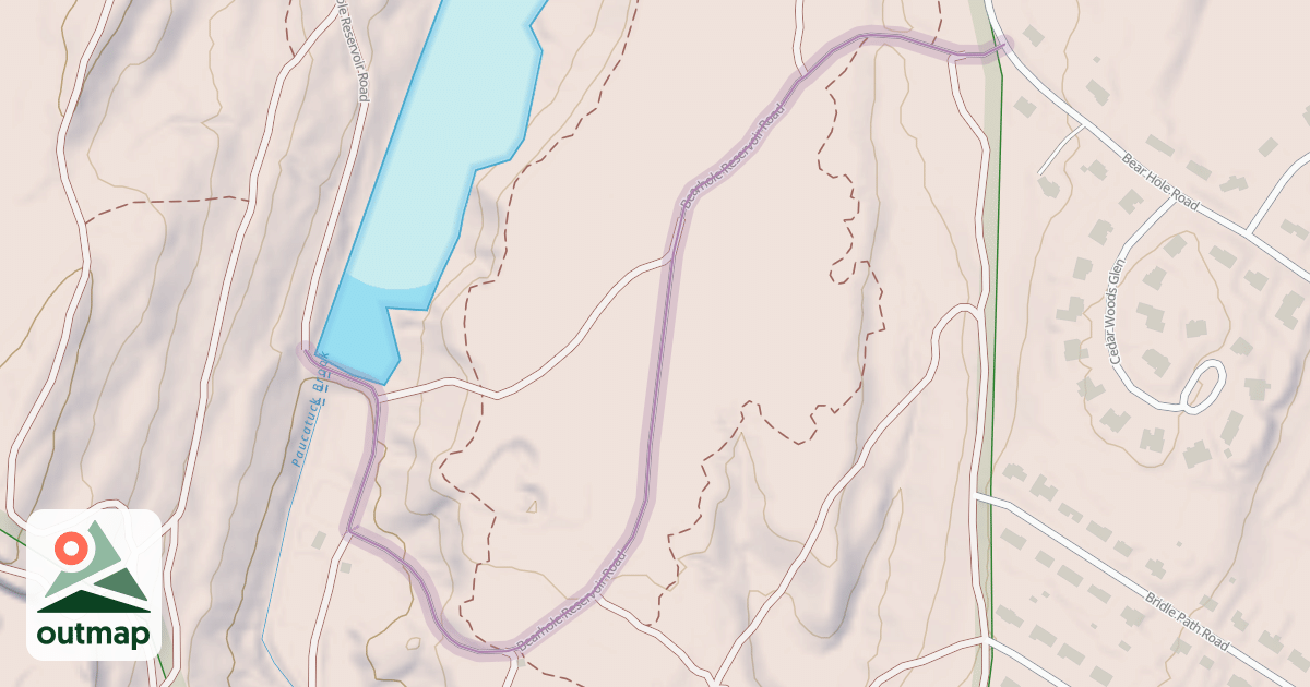Map of Bearhole Reservoir Road