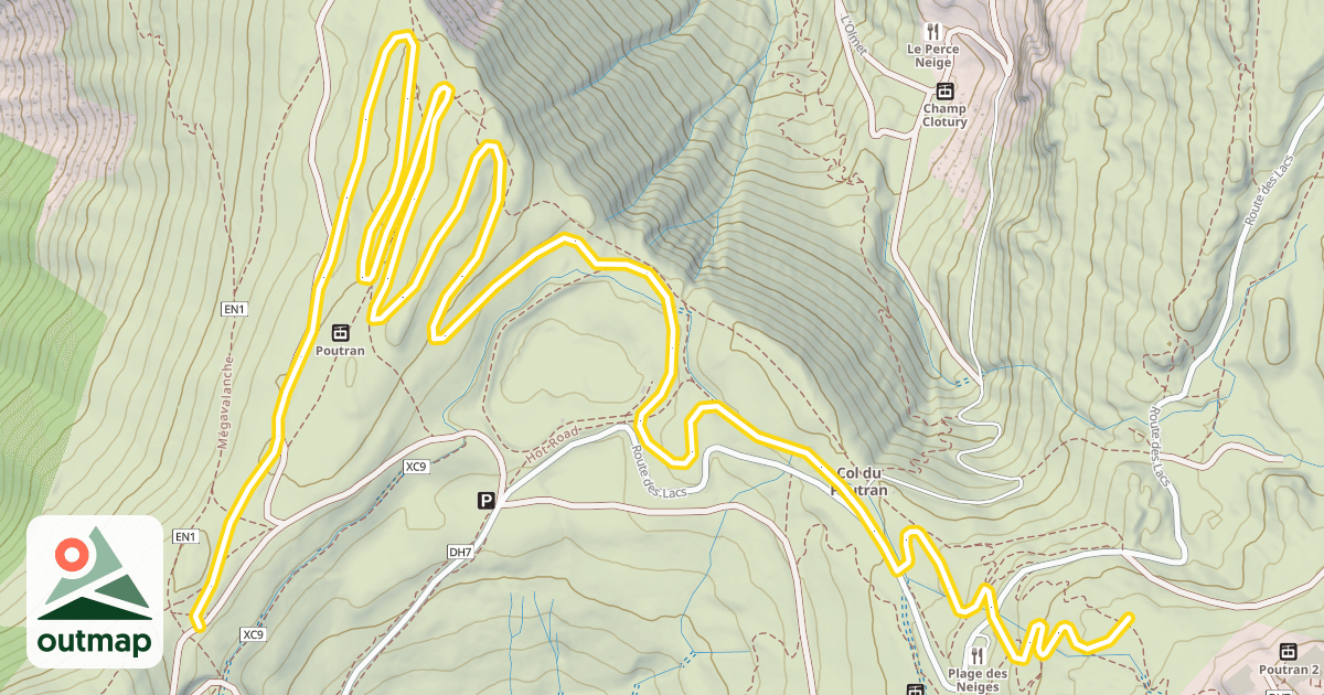 Map of Boucle de Poutran