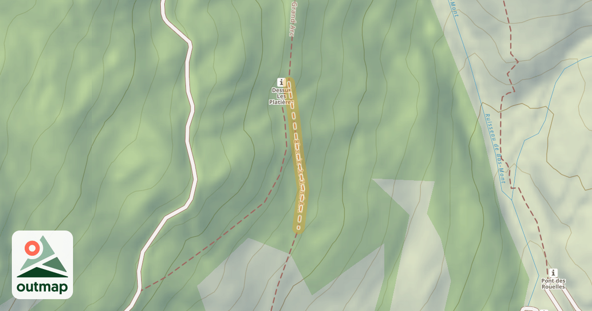 Map of Chemin du Grand Arc