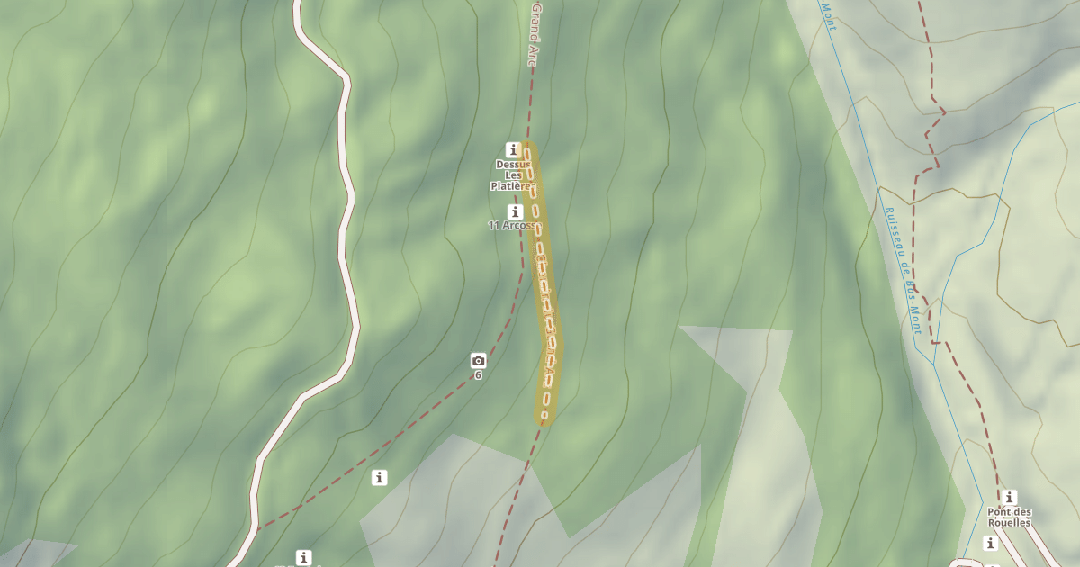 Map preview of Chemin du Grand Arc
