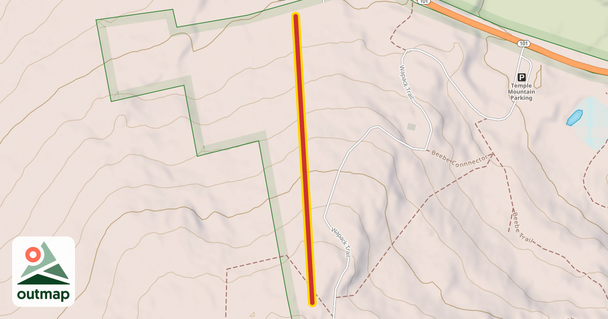 Map of West T-Bar