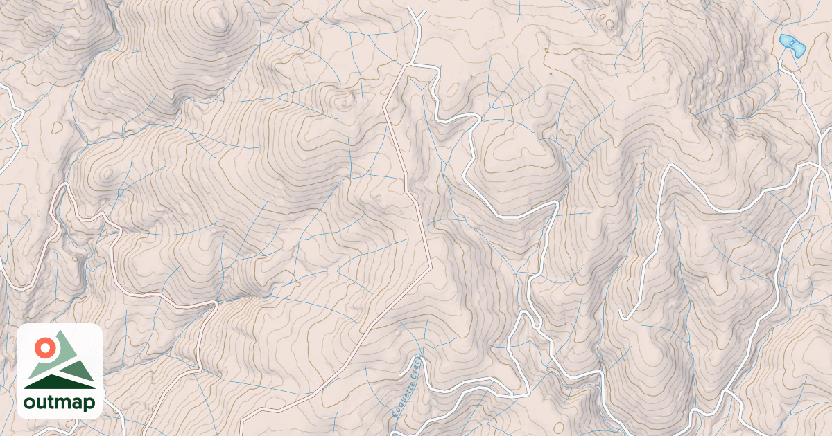 Map of COQUETTE CREEK