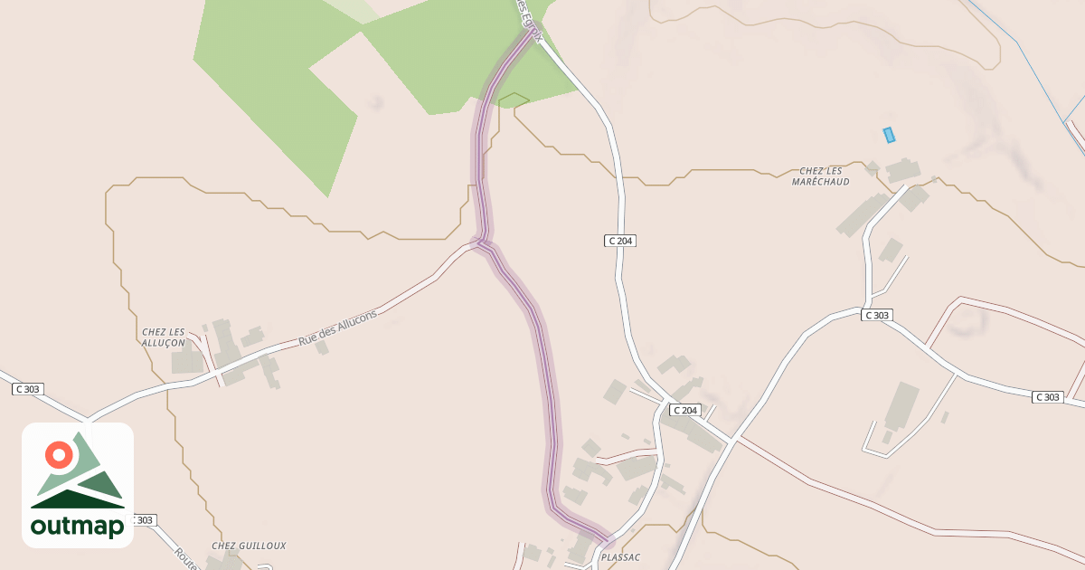 Map of Chemin du Bois des Chaudrons