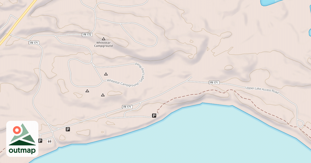 Map of UPPER LAKE ACCESS