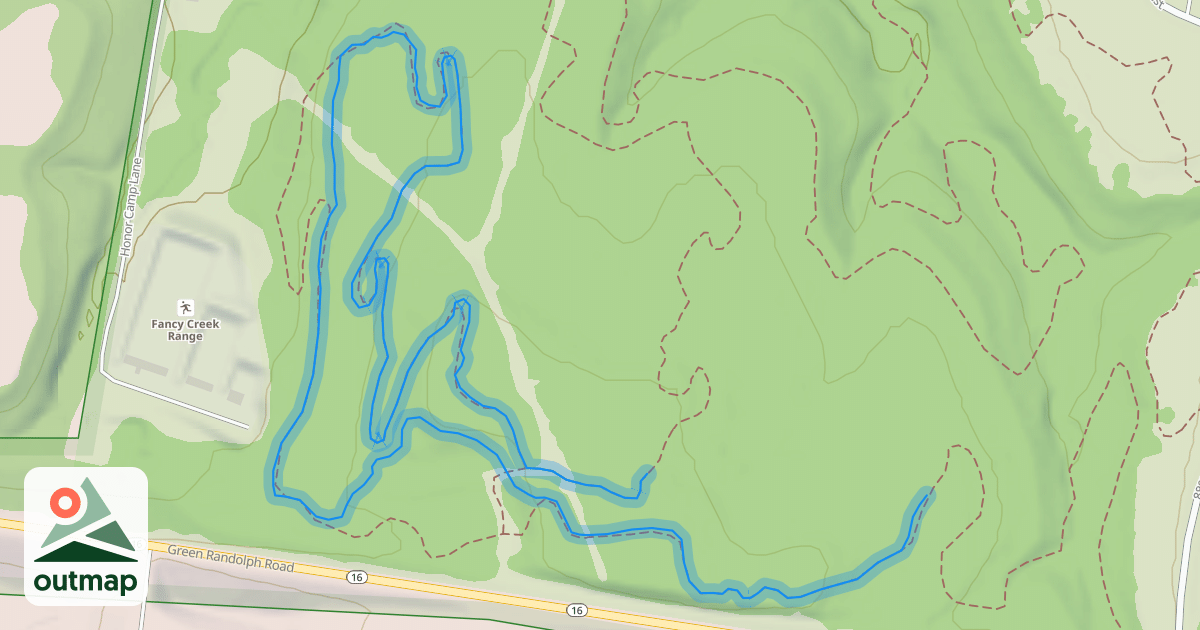 Map of Gun Range Loop