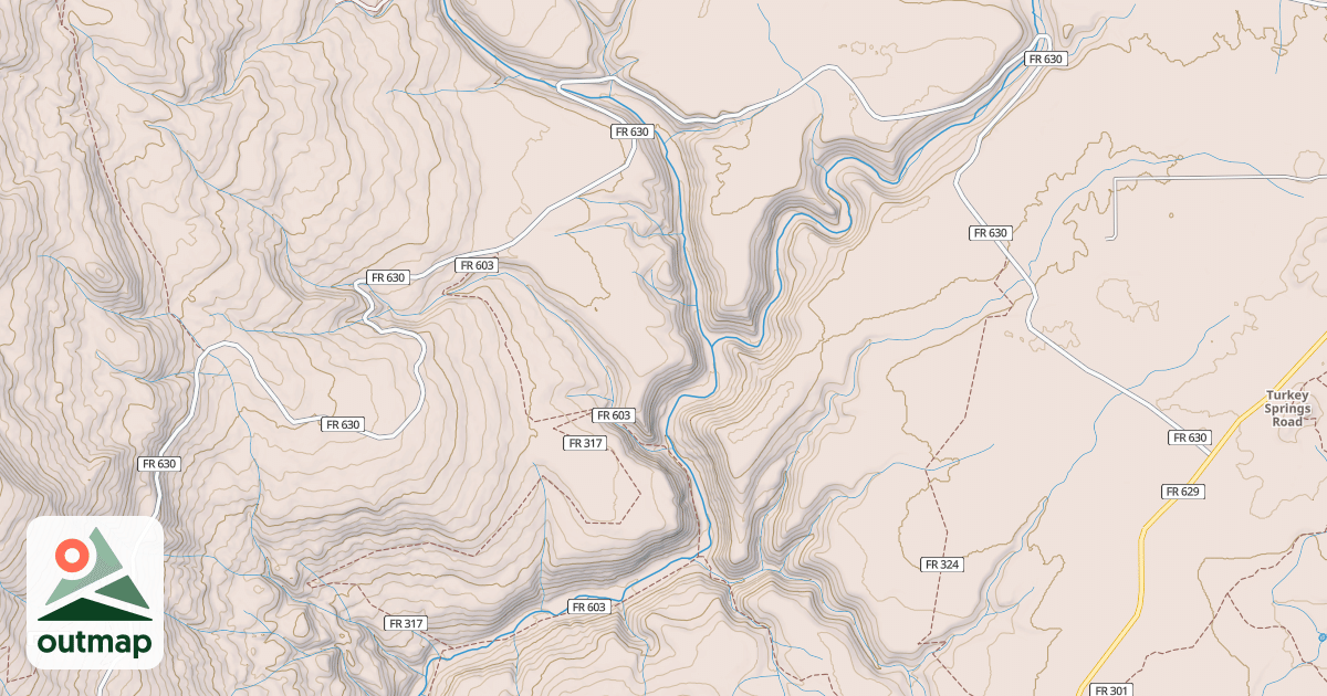 Map of Monument Park Winter