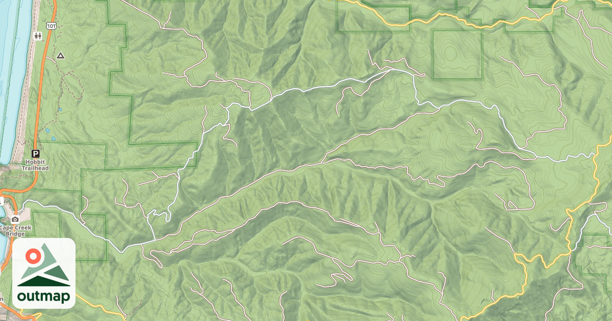 Map of CAPE CREEK