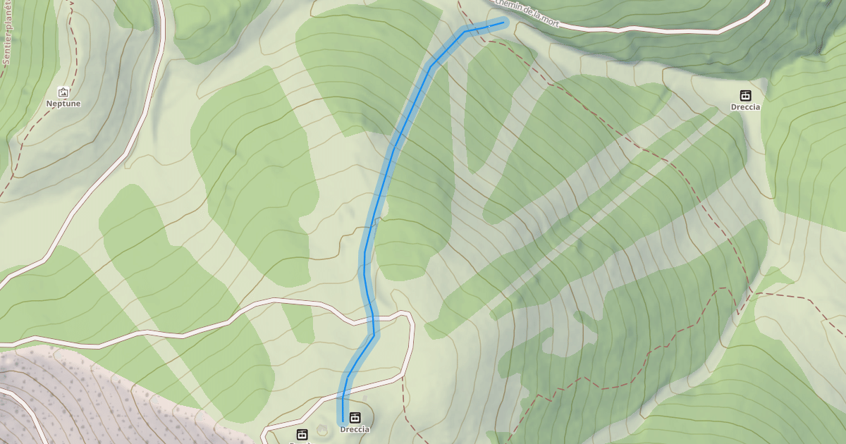Map preview of Face de Dreccia