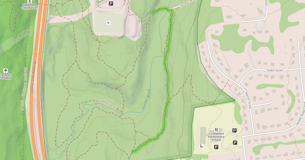 Map preview of R Trail - Hunter Brook Trail