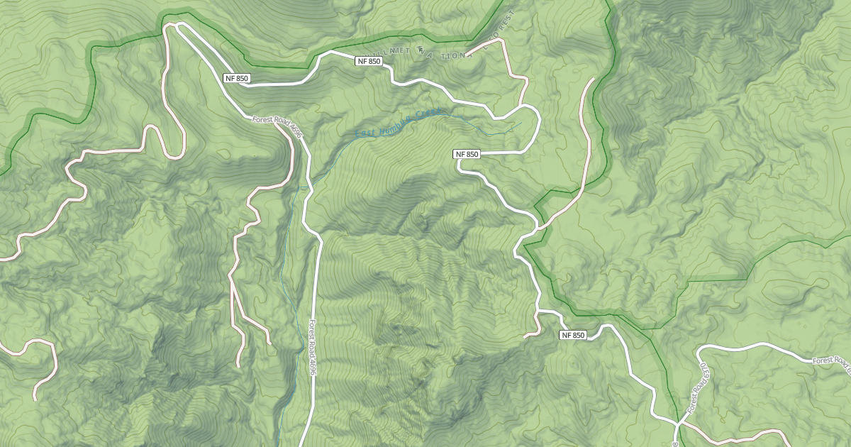 Map preview of USFS National Forest System Roads {291FEE2A-193D-4D32-B372-F0CFB186F3FD}