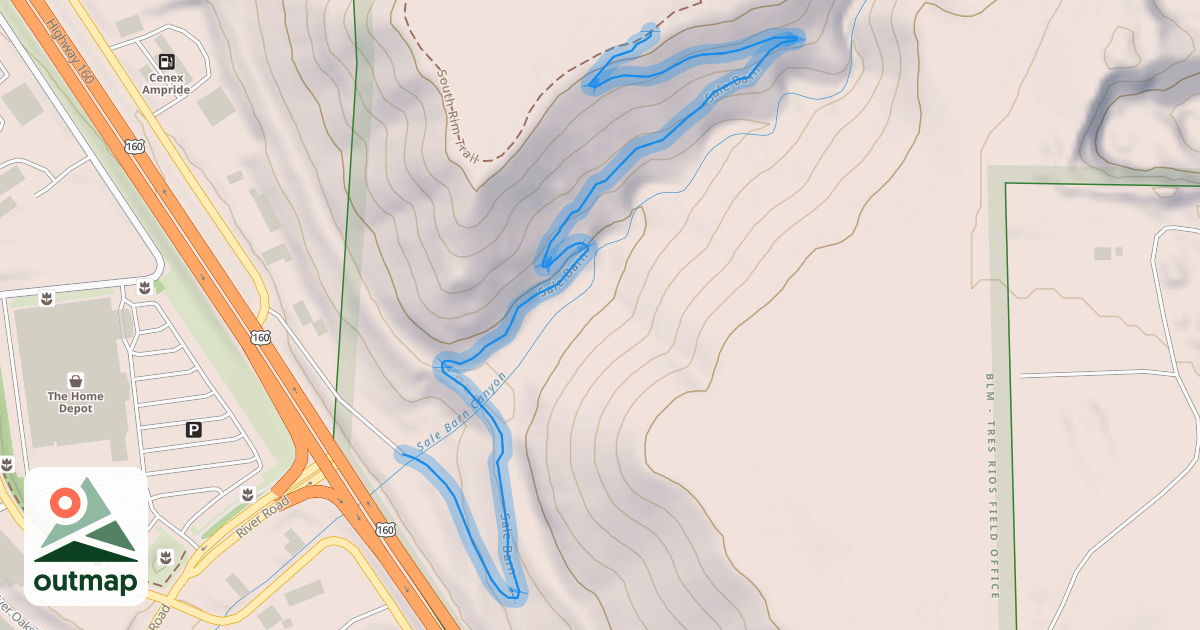 Map of Sale Barn