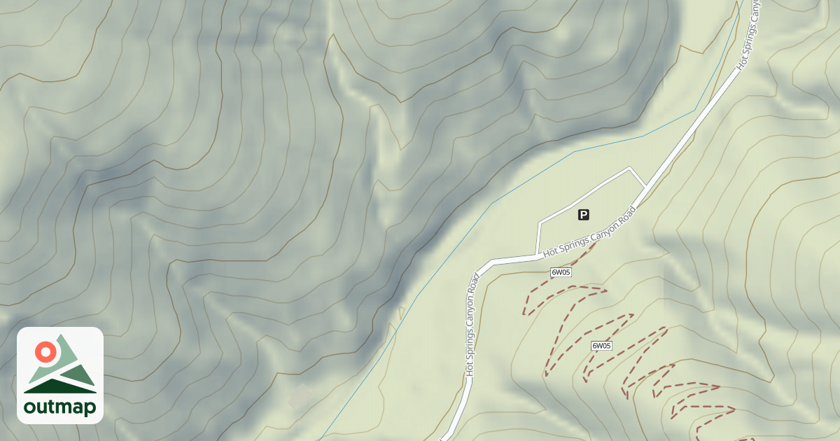 Map of HOT SPRINGS TH