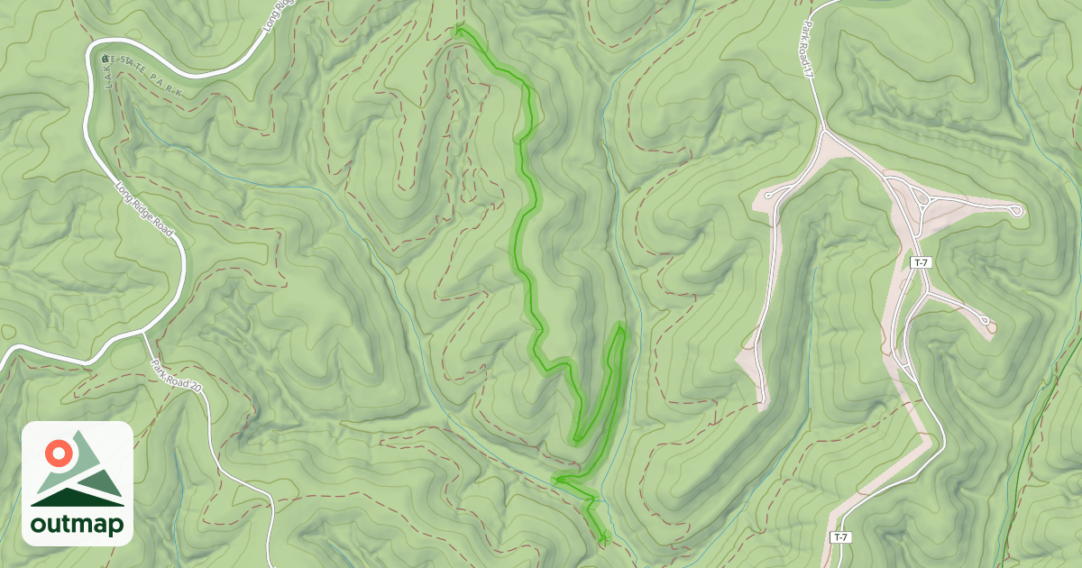Map of Yosemite Ridge Trail