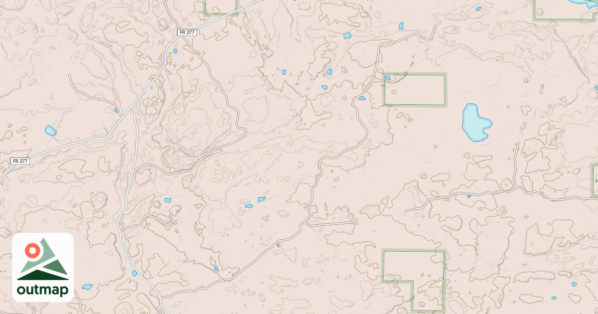 Map of NORTHWEST SPUR B