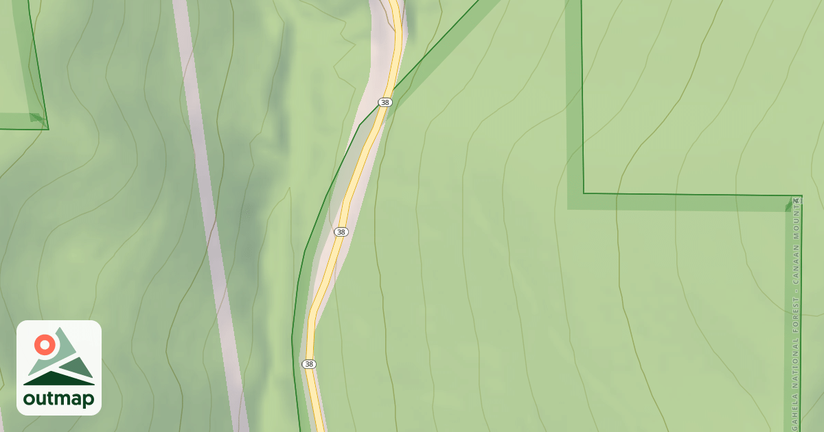 Map of GAY'S SPUR