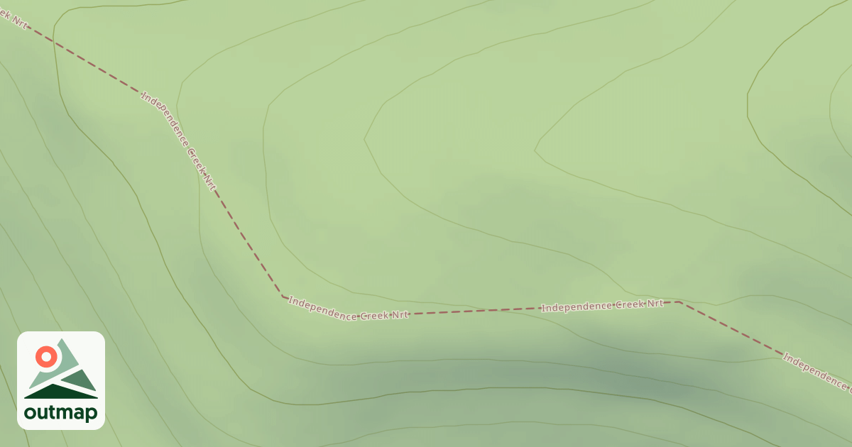 Map of Independence Creek