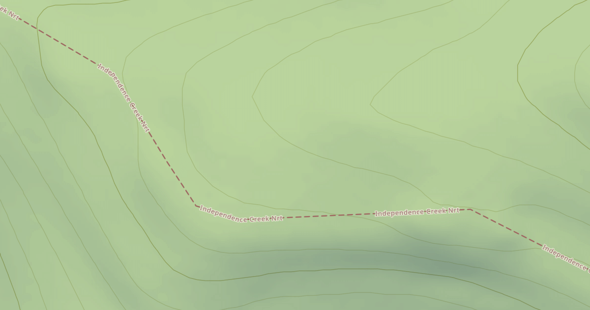 Map preview of Independence Creek