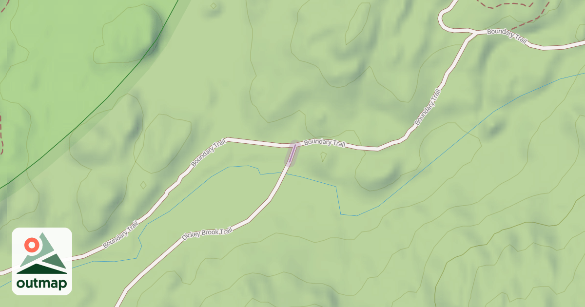 Map of Dickey Brook Trail