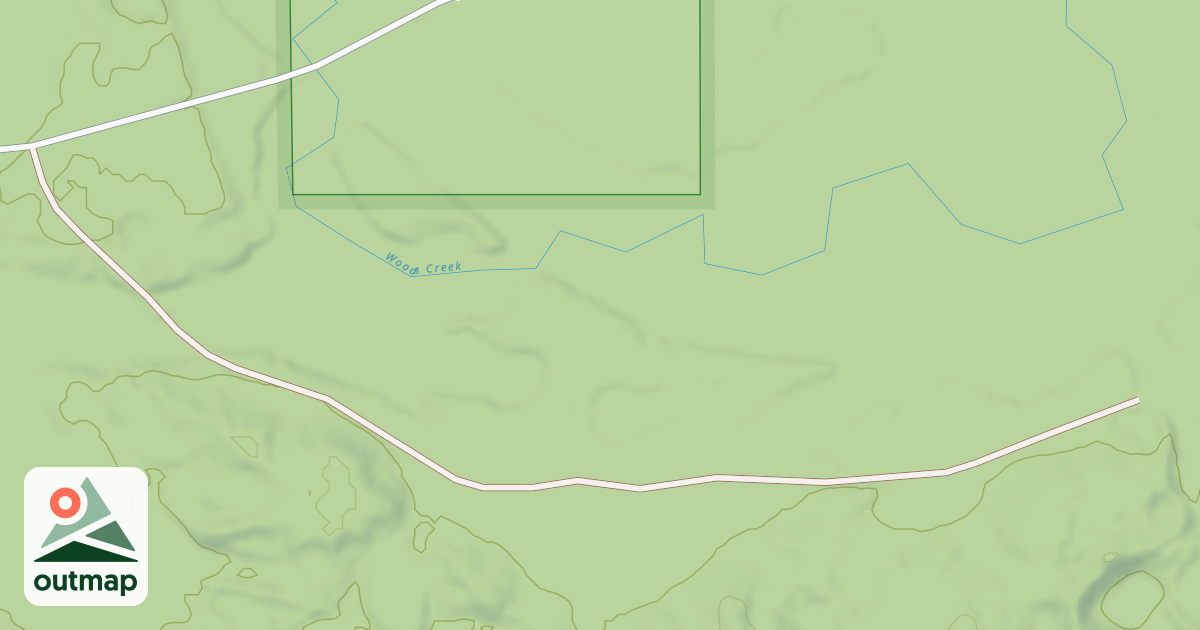 Map of WOODS CREEK ROAD
