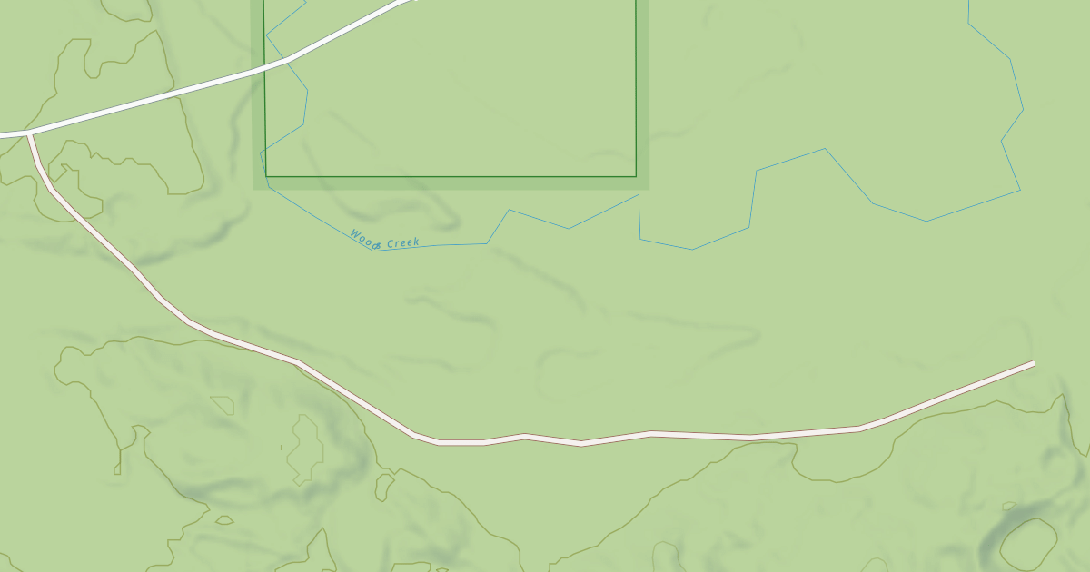 Map preview of WOODS CREEK ROAD