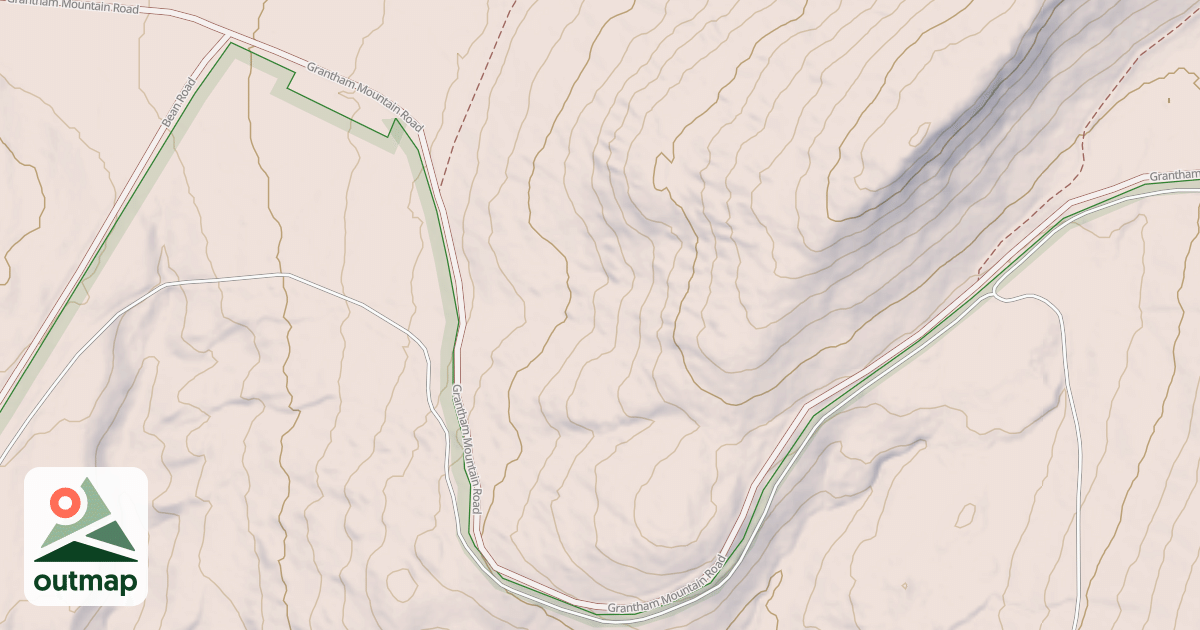 Map of Grantham Mtn Rd