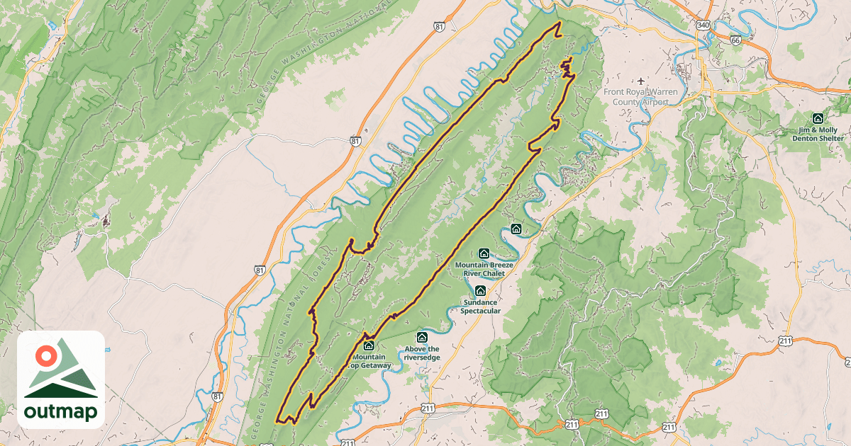 Map of Massanutten Ring