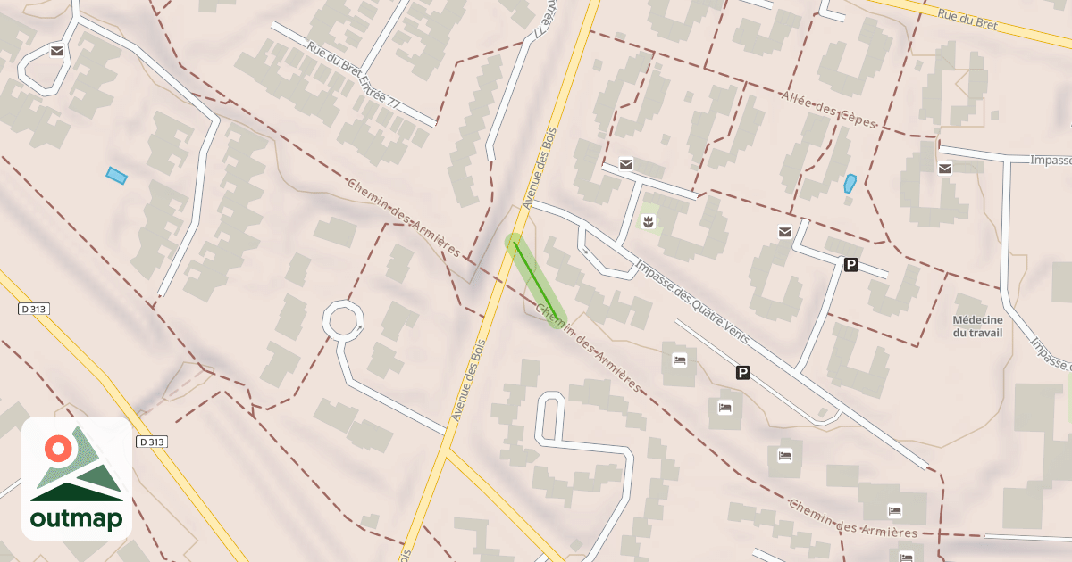 Map of Chemin des Armières