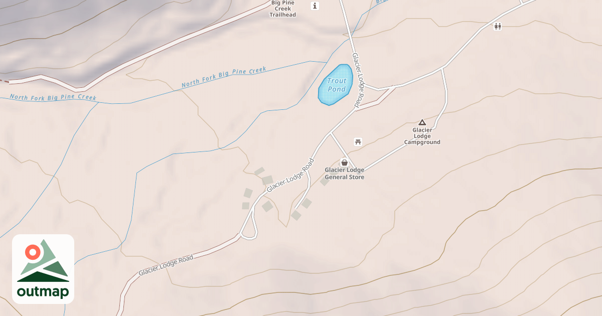 Map of BIG PINE TRACT (TO CREEK Q-071