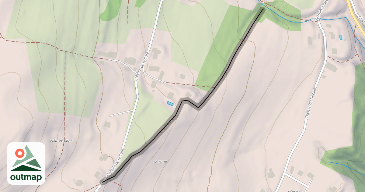 Map of Les Bâches