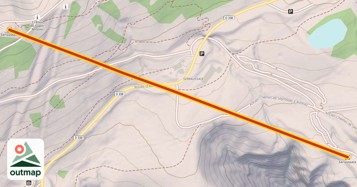 Map of Séraussaix