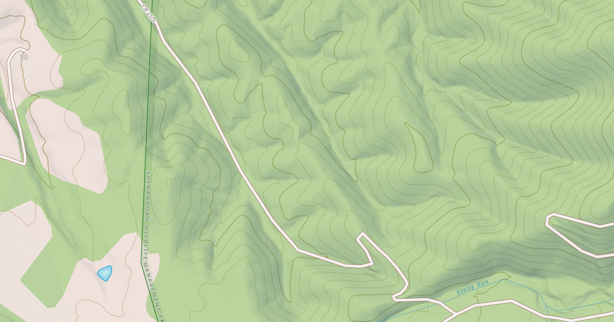 Map preview of LITTLE STONY SPUR