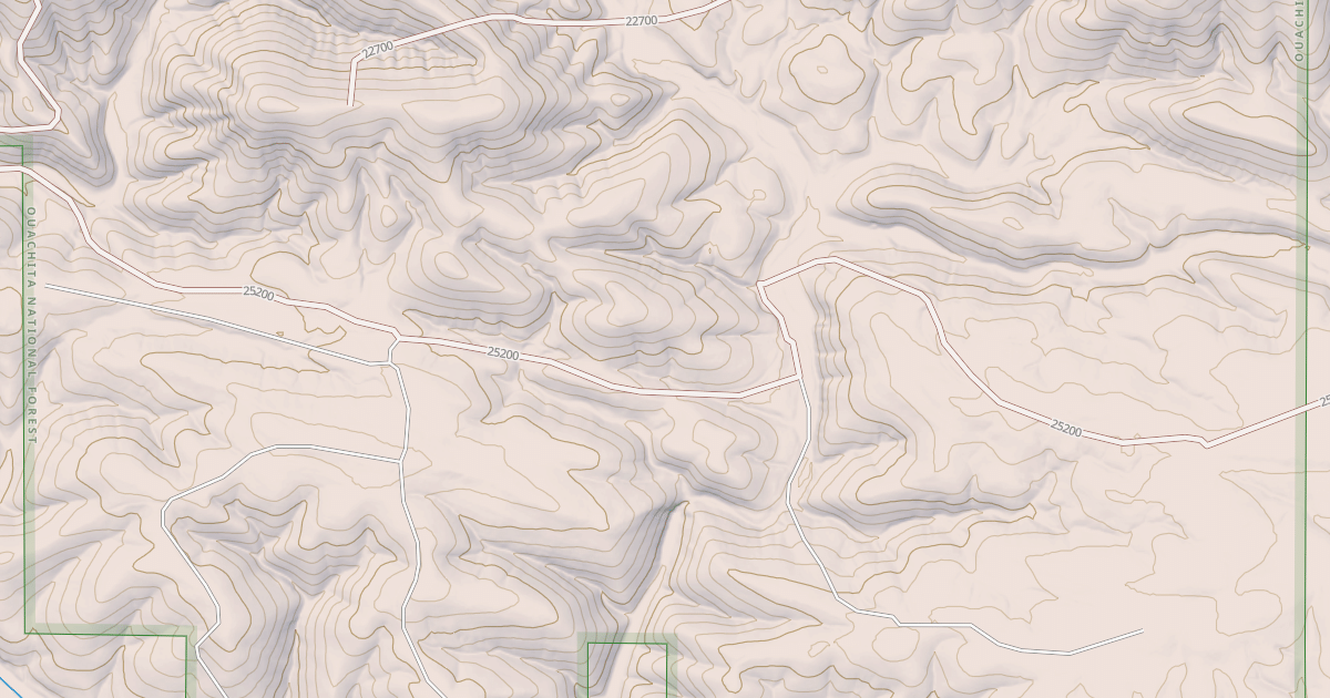 Map preview of USFS National Forest System Roads {F6F87581-B69A-4D4D-B940-2584FBB6BBBE}