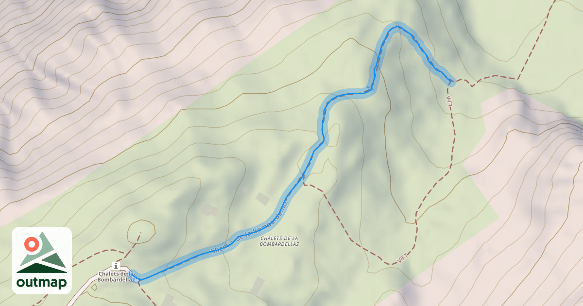 Map of Chemin de la Bombardellaz