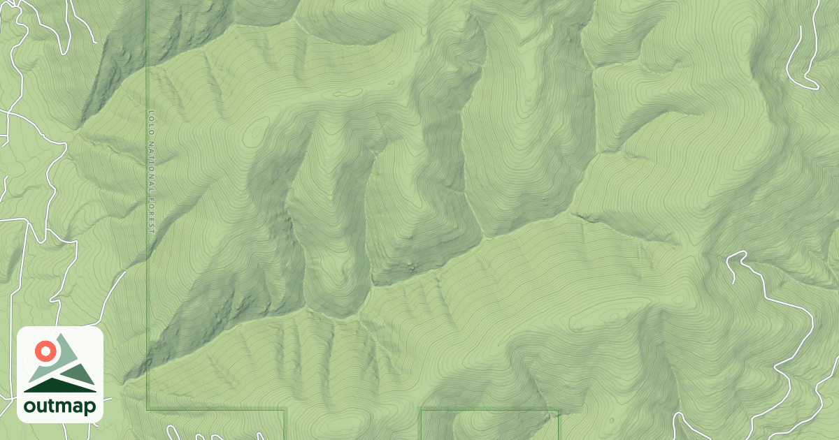 Map of LITTLE THOMPSON PEAK