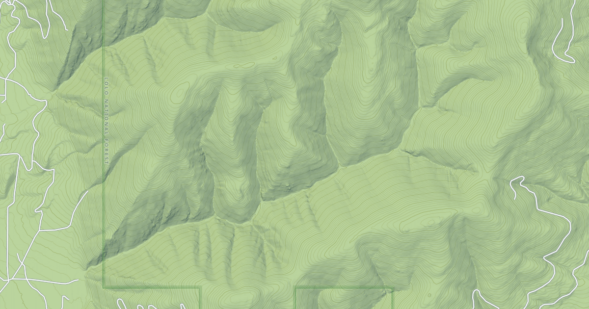 Map preview of LITTLE THOMPSON PEAK