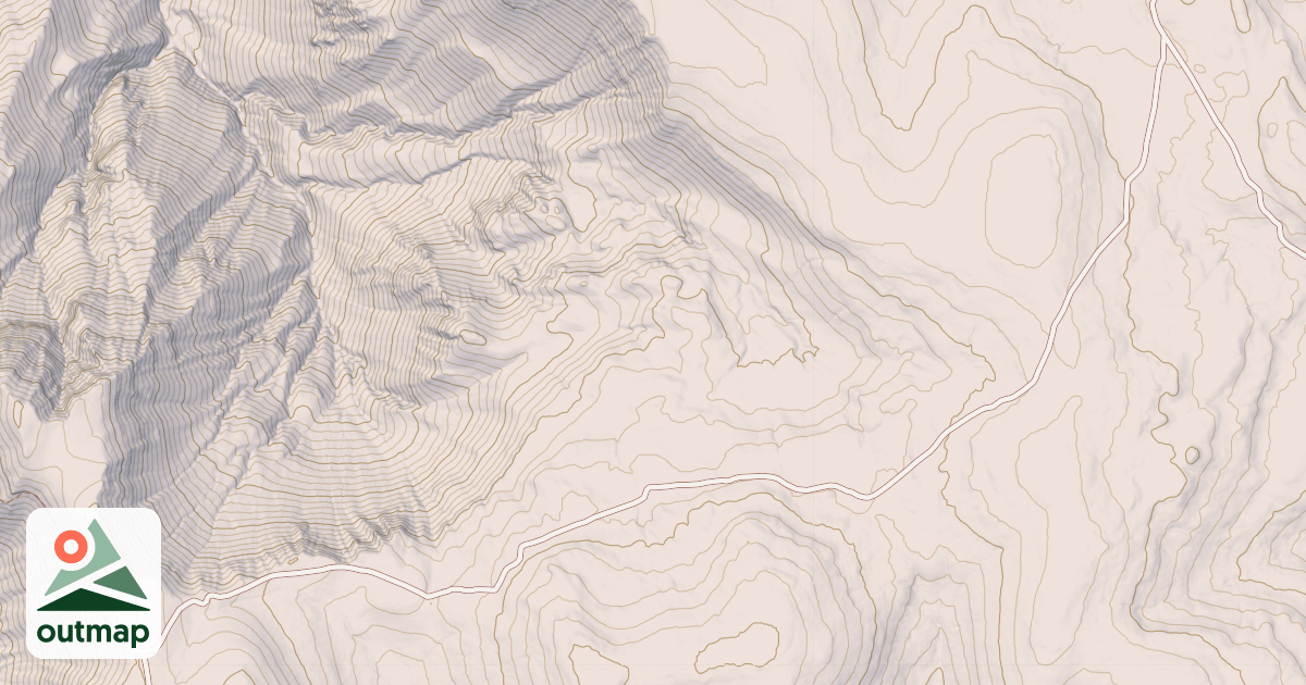 Map of CUDDY MOUNTAIN